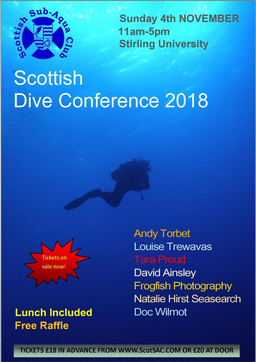 2018 Scottish Dive Conference Poster